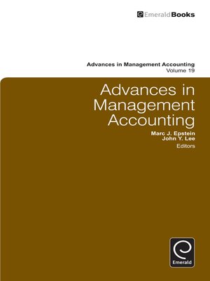cover image of Advances in Management Accounting, Volume 19